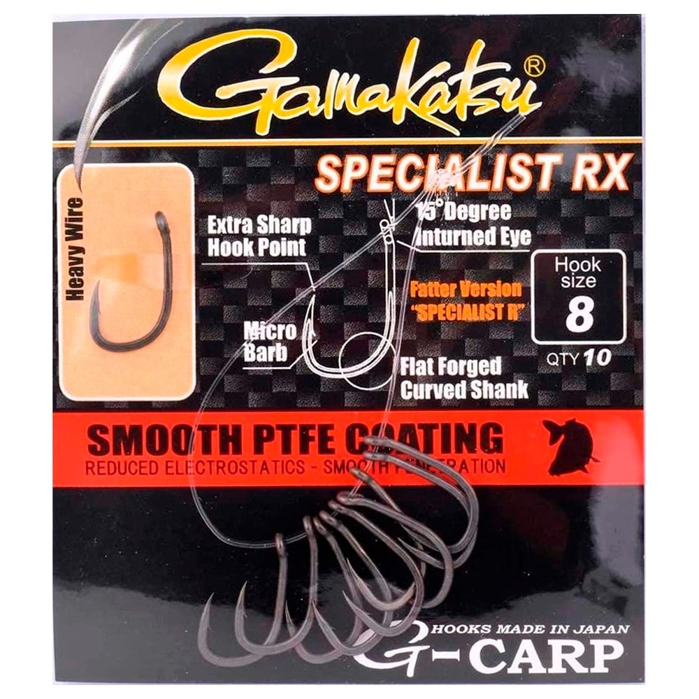 Карповый крючок Gamakatsu G-Carp PTFE Specialist RX