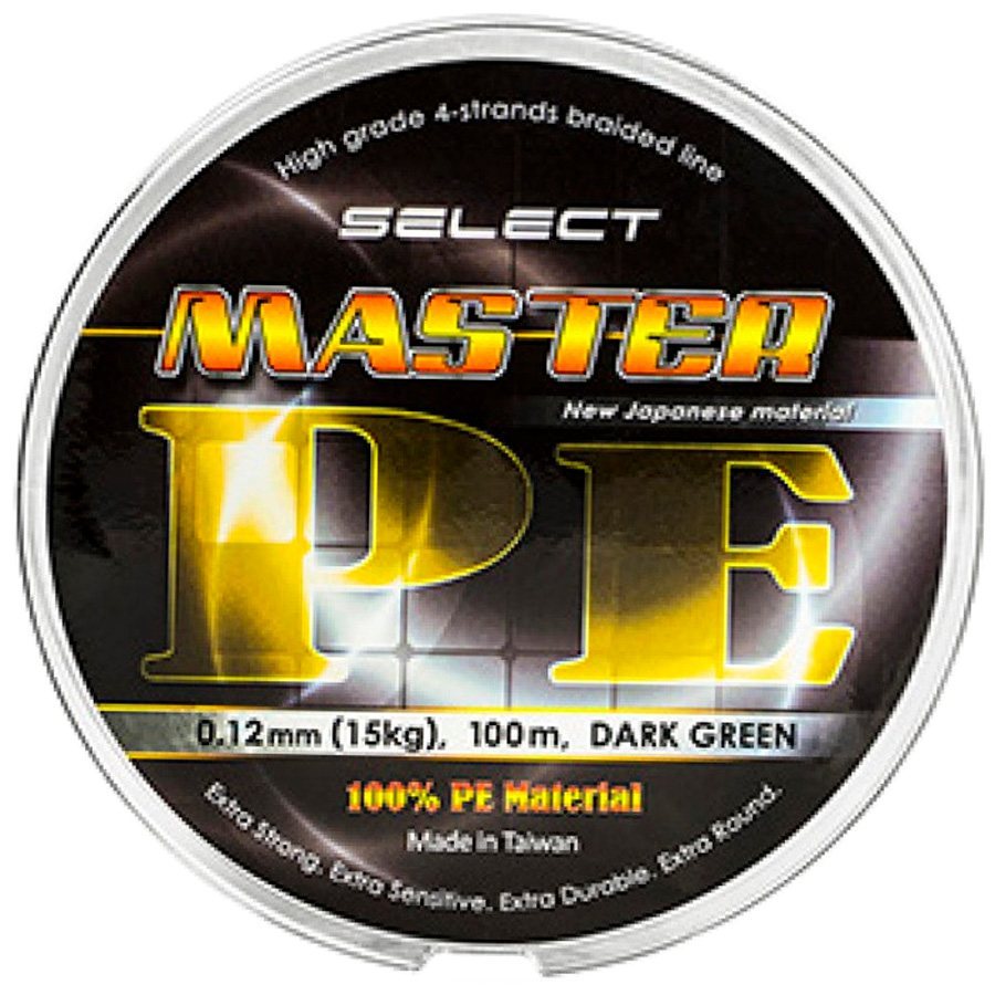 Select Master pe 150m 0.18мм 21kg Dark Green. Селект мастер плетеный шнур. Шнур select Basic pe 100m (. Шнур select Master pe 100 m. Master pe