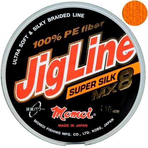 Шнур Momoi JigLine Super Silk MX8 150m Orange 0.14mm