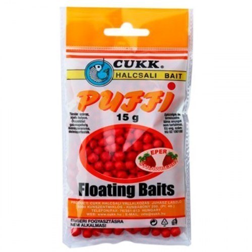 Воздушное тесто Cukk Puffi Mini 15g (4–6mm) Red/Strawberries (Размер: 4–6 мм)