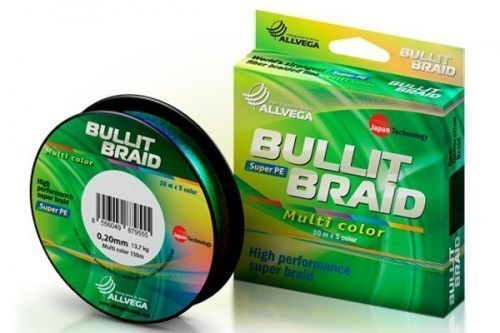 Шнур Allvega Bullit Braid Multicolor 150m 0.16mm