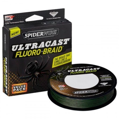 Шнур SpiderWire Ultracast Fluoro-Braid Moss Green 110m 0.22mm