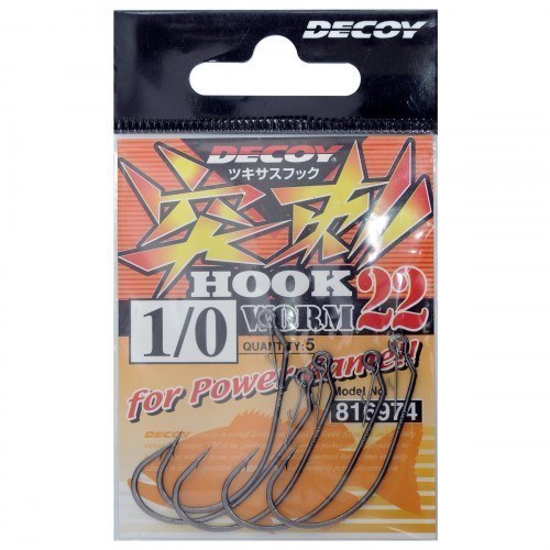 Офсетный крючок Decoy Hook Worm 22