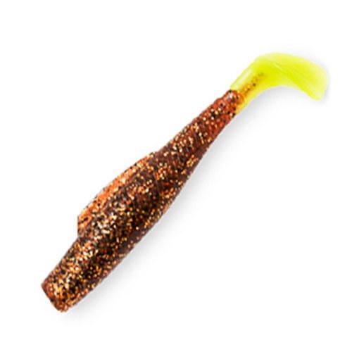 Виброхвост Z-Man MinnowZ 3″ Rootbeer/Chartreuse Tail