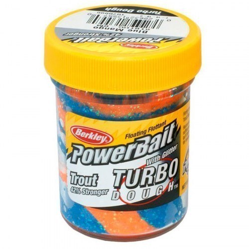Форелевая паста Berkley PowerBait Select Glitter Turbo Dough Blue Mango