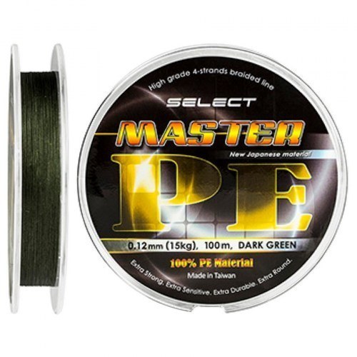 Шнур Select Master PE Dark Green 150m 0.10mm