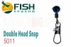 Застёжка для скользящего поплавка Fish Season Plastic Head Snap 5011 size L