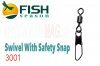 Вертлюг с застёжкой Fish Season Swivel With Safety Snap 3001 №7