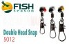 Застёжка для скользящего поплавка Fish Season Double Head Snap 5012 size L