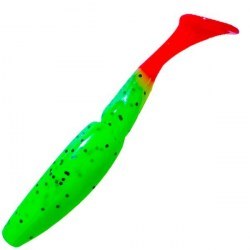 Силиконовая приманка Gambler Little EZ Limetreuse Red Tail Pepper Glitter