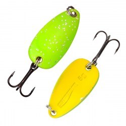 Блесна SPRO Troutmaster Leaf 3.5g Fluo-Green/Yellow