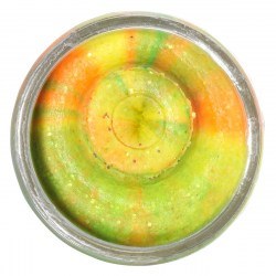 Форелевая паста Berkley PowerBait Natural Scent Glitter Trout Bait Garlic Rainbow (чесночная)