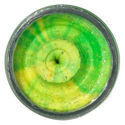 Форелевая паста Berkley PowerBait Natural Scent Glitter Trout Bait Liver Fluo Green Yellow