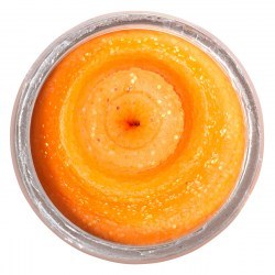 Форелевая паста Berkley PowerBait Natural Scent Glitter Trout Bait Garlic Fluo Orange (чесночная)