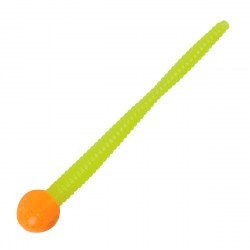 Силиконовая приманка Berkley PowerBait Mice Tail 3″ Orange Silver/Chart