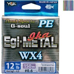 Плетёный шнур YGK G-Soul PE EGI Metal WX4