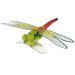 Dragonfly Popper Transparent Green Red